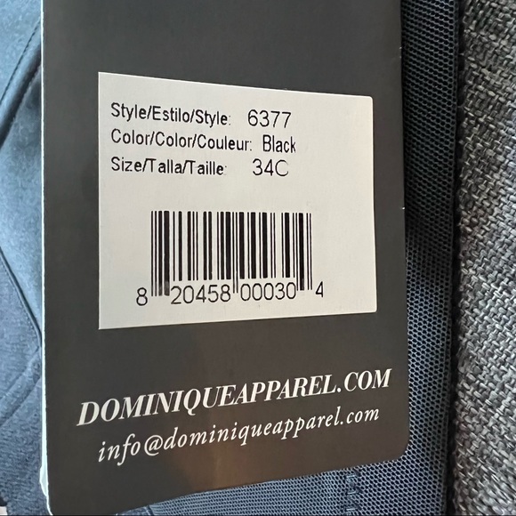 COPY - NWT Dominique Noemi Backless Strapless Balconette Bridal Bra Black Size … - Picture 5 of 16